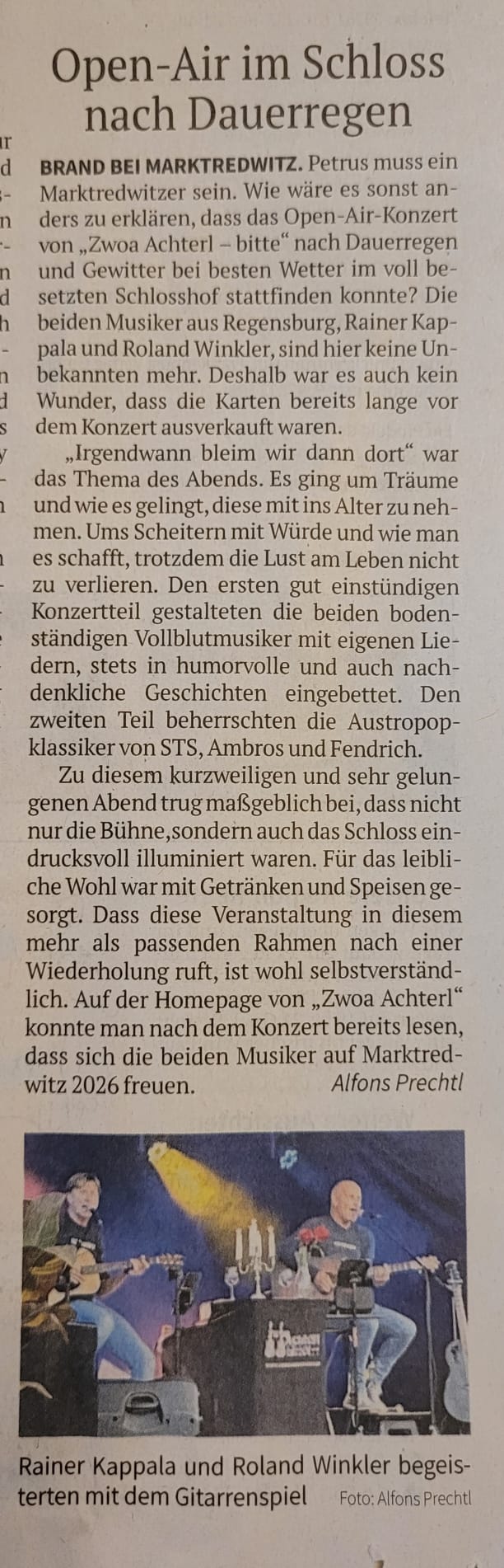 Artikel im Neuen Tag