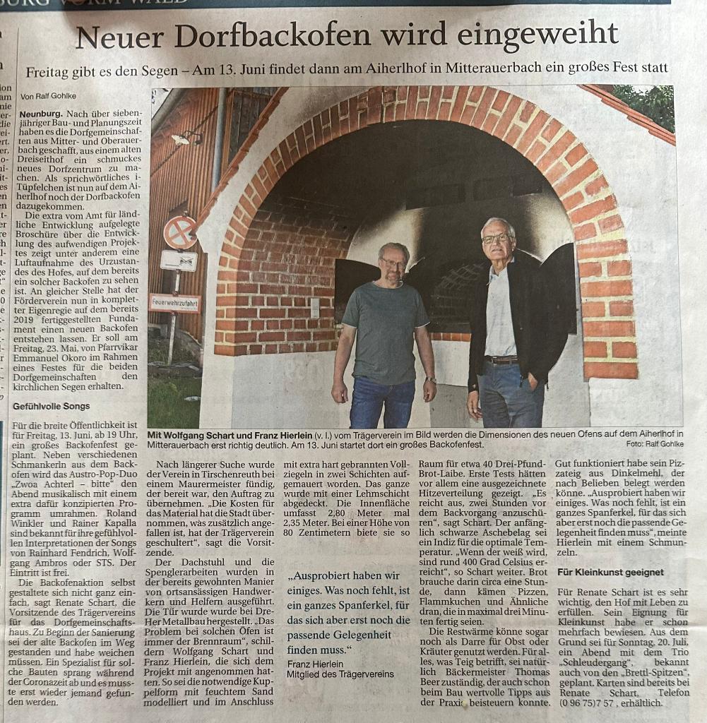 Artikel im Neuen Tag