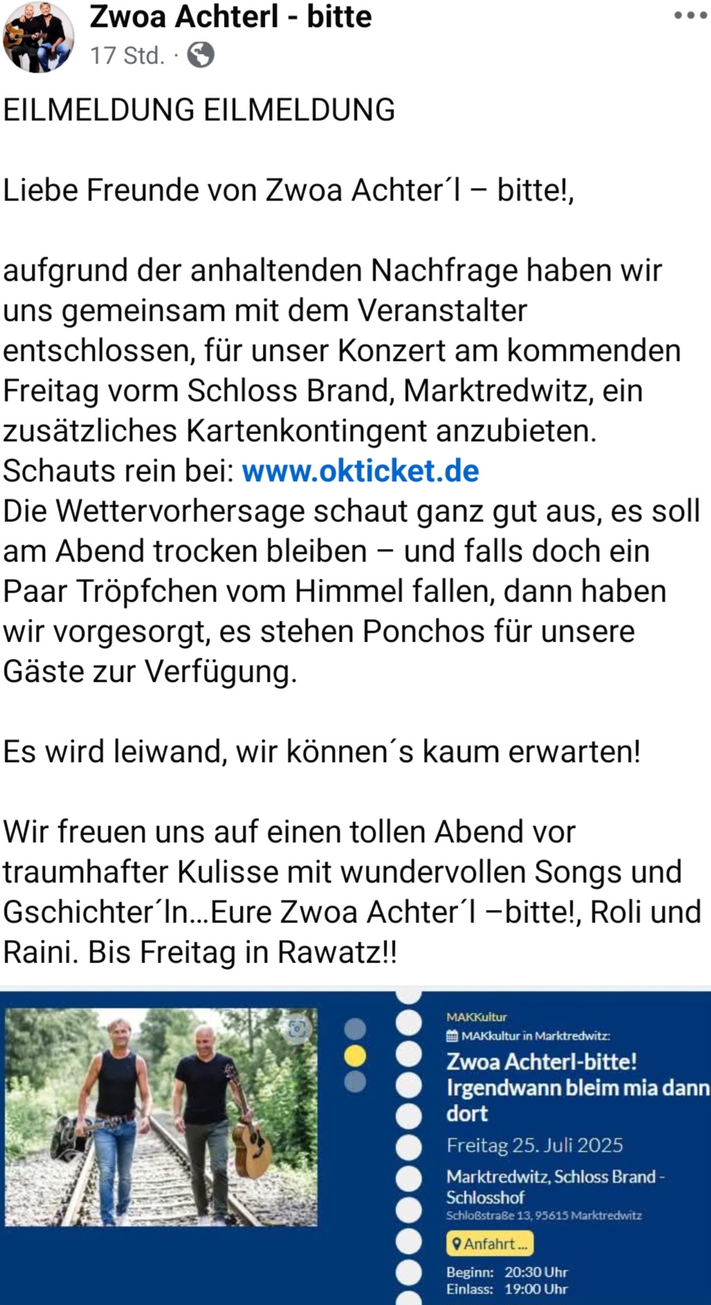 Artikel im Neuen Tag